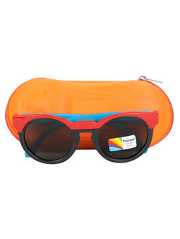 Spiky - Red Green Oval Sunglasses