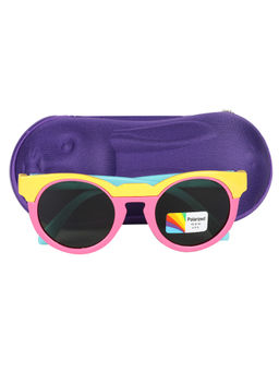 Spiky - Yellow Green Oval Sunglasses