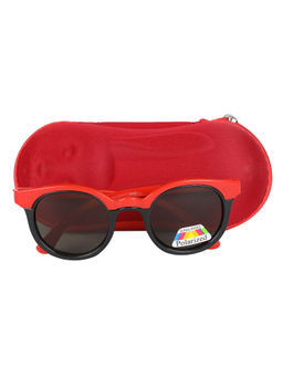 Spiky - Black Grey Oval Sunglasses