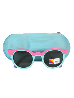 Spiky - Pink Grey Oval Sunglasses