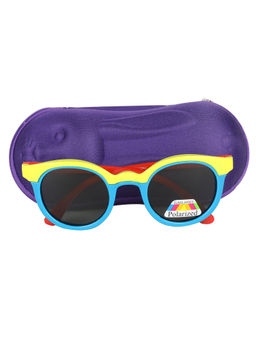 Spiky - Yellow Grey Oval Sunglasses