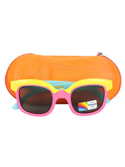 Spiky - Yellow Grey Oval Sunglasses