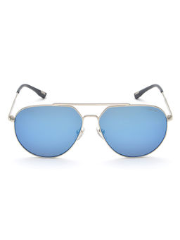 Police - Silver SPLE48K 58 579B Aviator Frame Style Sunglasses_SPLE48K58579BSG