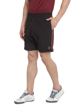 CHKOKKO - Maroon Men Sports Workout Gym Shorts