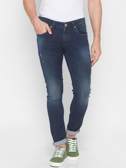 Spykar - Blue Cotton Mens Jeans