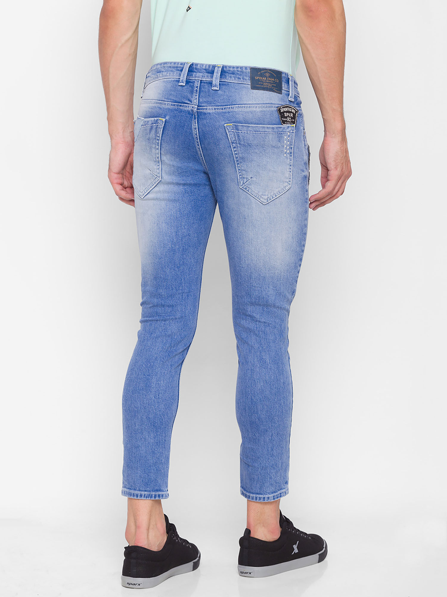 Buy Spykar Blue Cotton Mens Jeans 