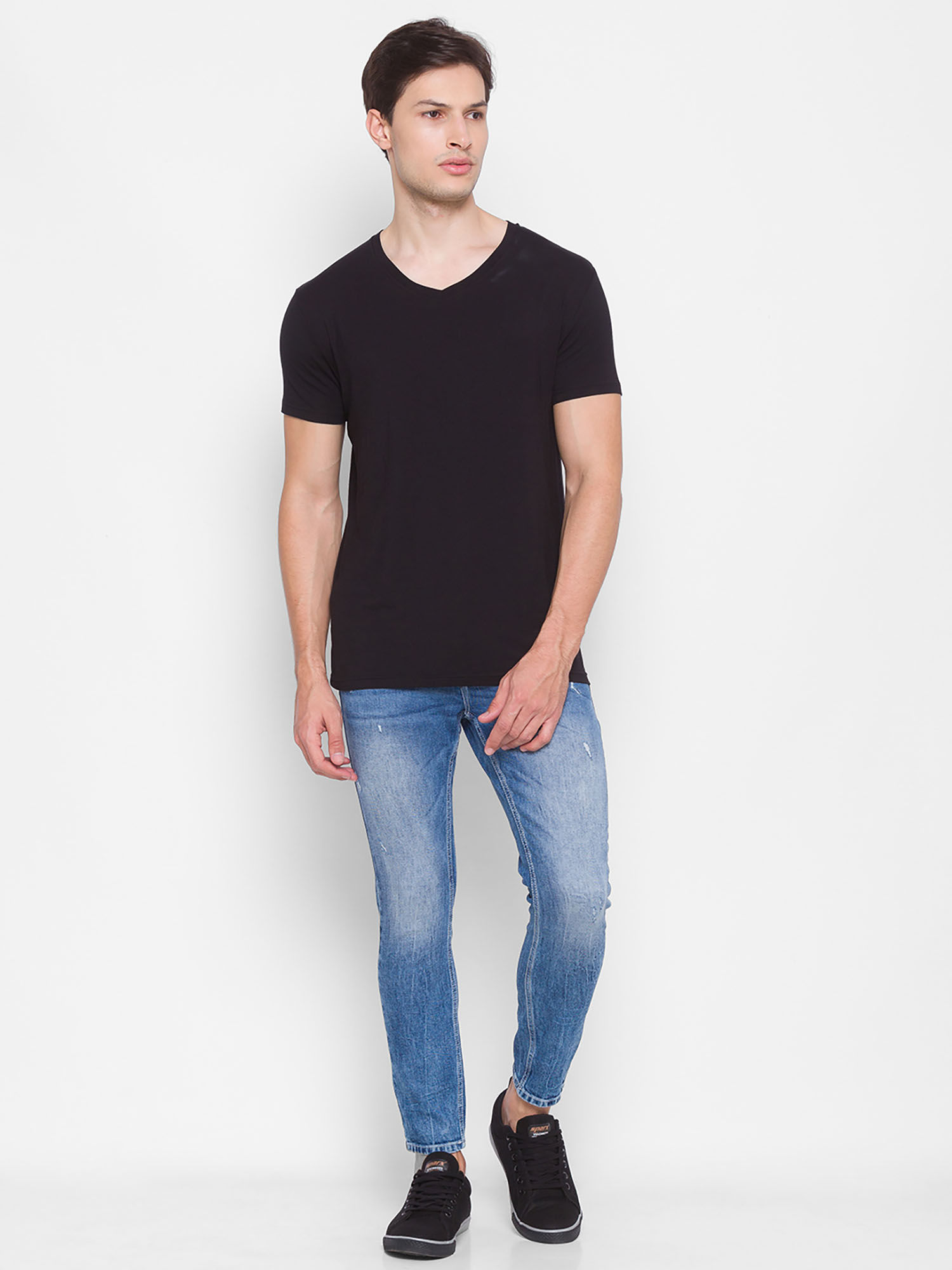 Buy Spykar Blue Cotton Mens Jeans 