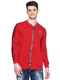 Spykar - Cotton Blend Red Sweatshirt