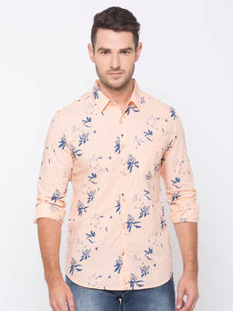 Spykar - Pink Cotton Casual Shirts
