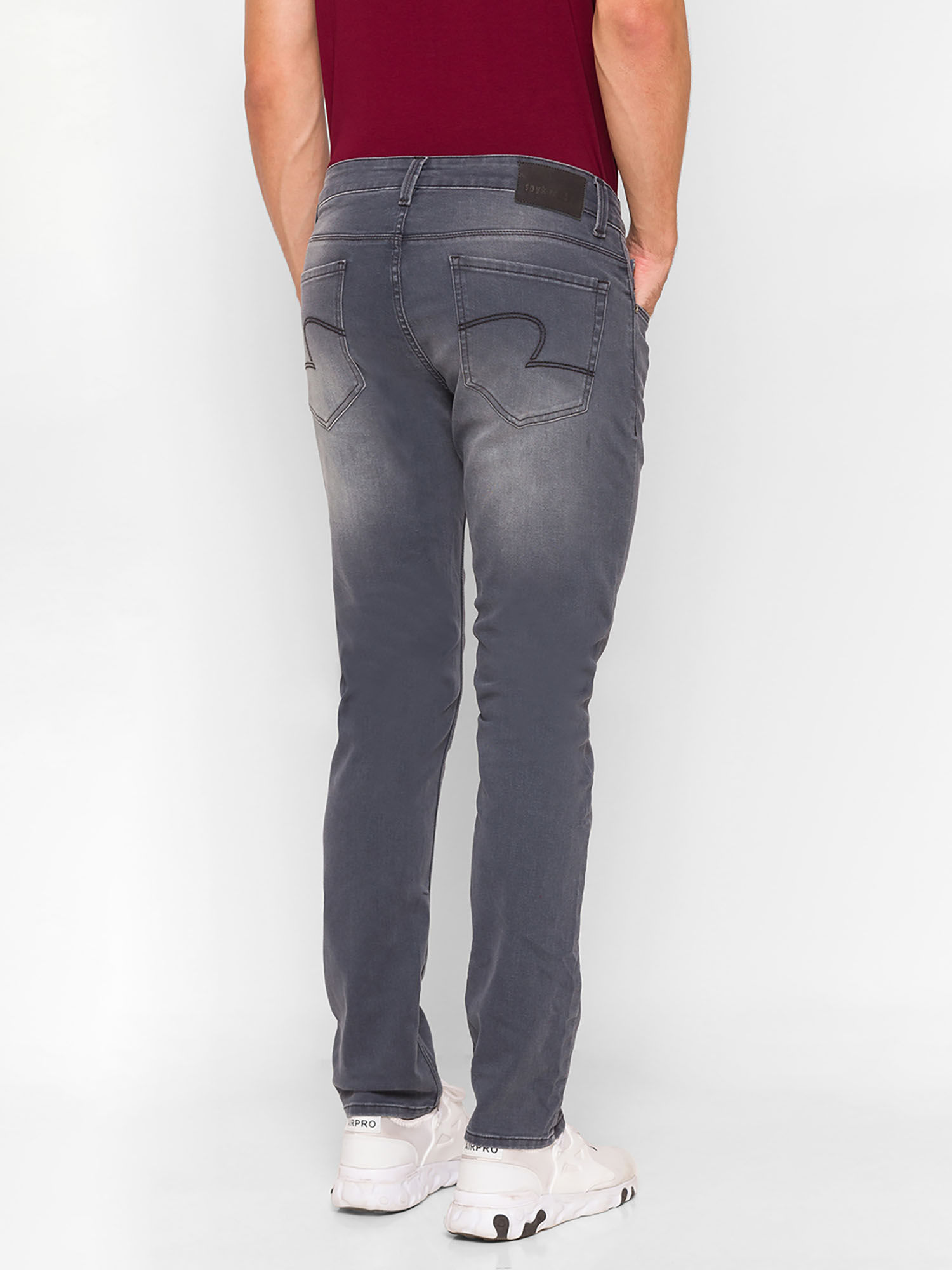 Buy Spykar Grey Cotton Mens Jeans (34 