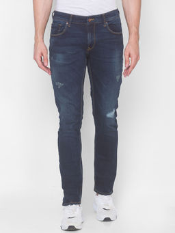 Spykar - Black Cotton Mens Jeans