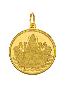 Sri Jagdamba Pearls - 22kt 5 Gram Lakshmi Gold Coin cum Pendant