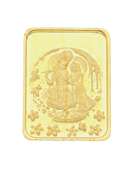 Sri Jagdamba Pearls - 4 Grams 24Kt (999) Radha Krishna Gold Coin