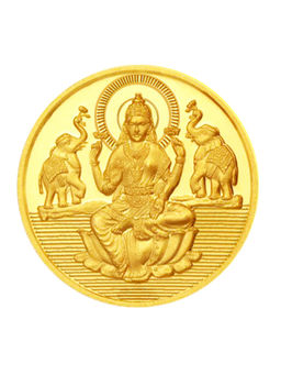 Sri Jagdamba Pearls - 5 Gram 22Kt (916) Hall Marked Lakshmi Gold Coin