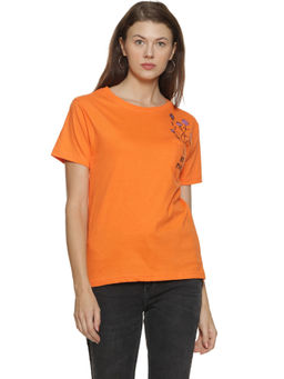PINACOLADA - Orange Stylish Printed T-shirts