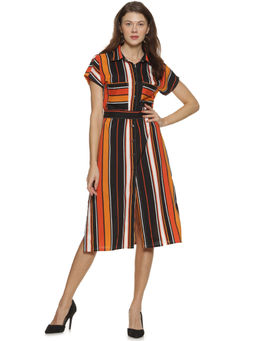 PINACOLADA - Multi-Color Casual Stylish Drawstring Dress