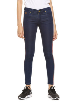 PINACOLADA - Navy Blue Stylish Solid Super Skinny Casual Denim Jeans