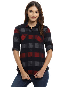 PINACOLADA - Multi-Color Checkered Casual Spread Stylish Shirt