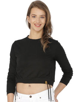 PINACOLADA - Black Casual Regular Sleeve Printed Top