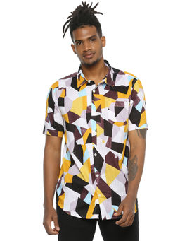 Campus Sutra - Men Multi colour Printed Casual Shirt