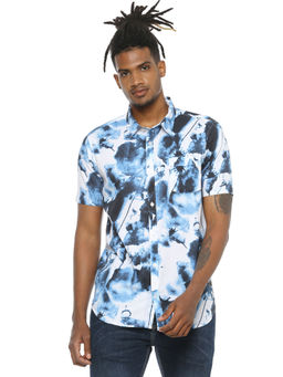Campus Sutra - Men Multi colour Sprayed Casual Shirt