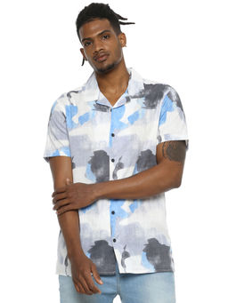 Campus Sutra - Men Multi colour Sprayed Casual Shirt