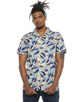 Campus Sutra - Men Brown Printed Casual Shirt