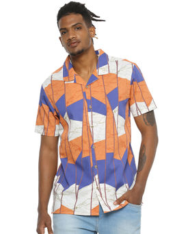 Campus Sutra - Men Multi colour Printed Casual Shirt