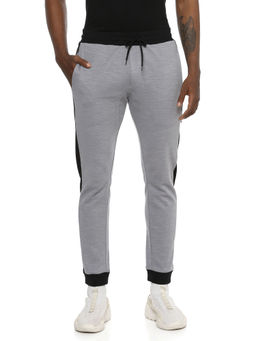 Campus Sutra - Men Solid Grey Casual Joggers
