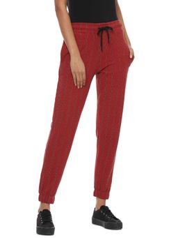 PINACOLADA - Women Red Color Stripes Joggers