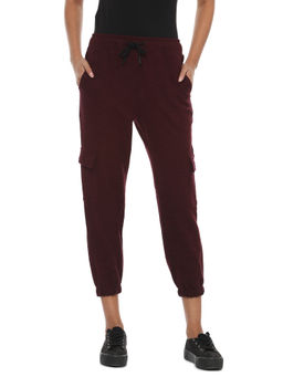 PINACOLADA - Women Maroon Color Solid Joggers