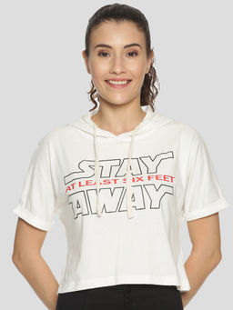 PINACOLADA - Women Casual Full Sleeve Printed White Top