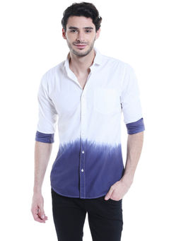 Campus Sutra - Men Solid Casual White Shirt