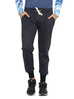 Campus Sutra - Men Solid Blue Track Pants