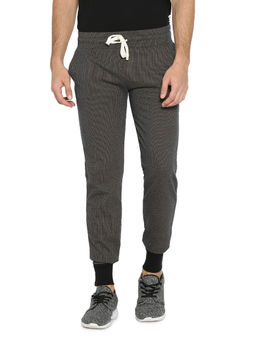 Campus Sutra - Men Solid Grey Track Pants