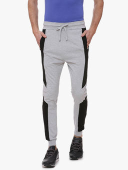 Campus Sutra - Men Solid Grey Track Pants