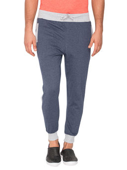 Campus Sutra - Blue Self Design Trackpant