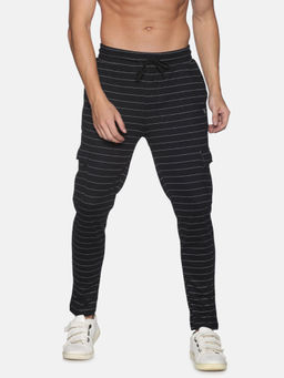 Campus Sutra - Men Stylish Striped Evening Trackpant