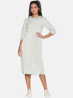 PINACOLADA - Women Grey Color Solid/Plain Dress