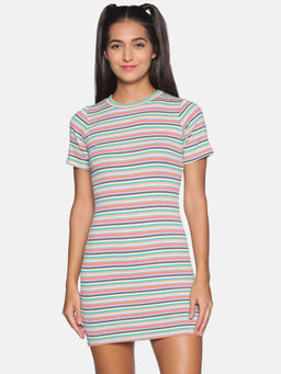 PINACOLADA - Women Multi-Color Striped Dress