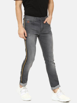 Campus Sutra - Men Classic Slim Fit Grey Jeans