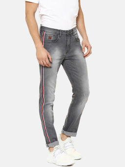 Campus Sutra - Men Classic Slim Fit Grey Jeans