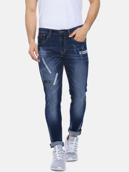 Campus Sutra - Men Printed Stylish Casual Denim Jeans