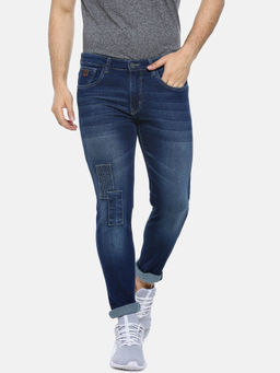 Campus Sutra - Men Slim Fit Dark Blue Jeans