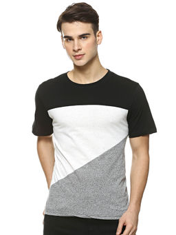 Campus Sutra - Multi-Color Colorblock T-Shirt
