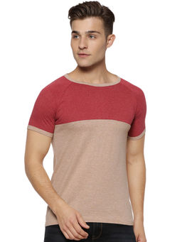 Campus Sutra - Men Solid Round Neck Multicolor T-Shirt