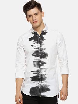 Campus Sutra - Men Solid Full Sleeve Casual Shirt