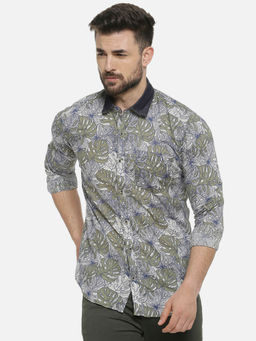 Campus Sutra - Men Printed Casual Multicolor Shirt