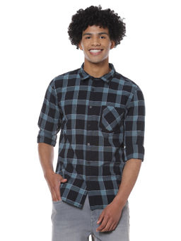 Campus Sutra - Men Full Sleeve Checkered Casual Shirt