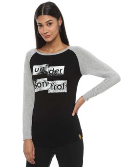 PINACOLADA - Women Black Color Printed Top